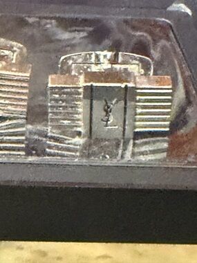 Yves Saint Laurent Silver Logo Accent Cufflinks